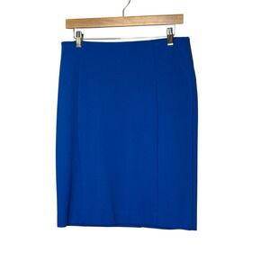 Ann Taylor Petites Royal Blue Ponte Pencil Skirt Size 10P Office Career Business